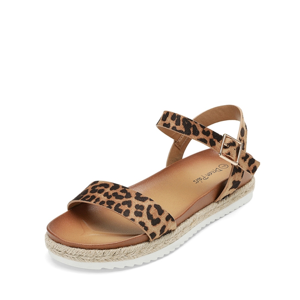 Espadrille Platform Sandals - LEOPARD SUEDE -  0